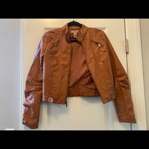 Brown Jacket-Faux Leather
